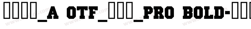 日语字库_A OTF_新丸ゴ_Pro Bold字体转换